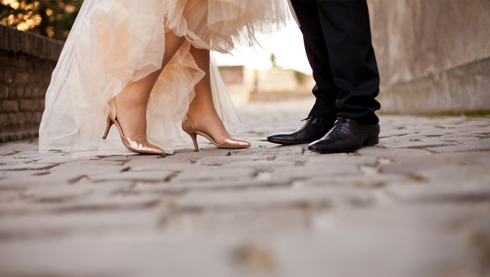 bride and grooms feet