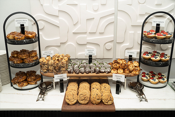 dessert display