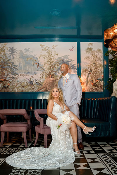 the couple in Peacock Room